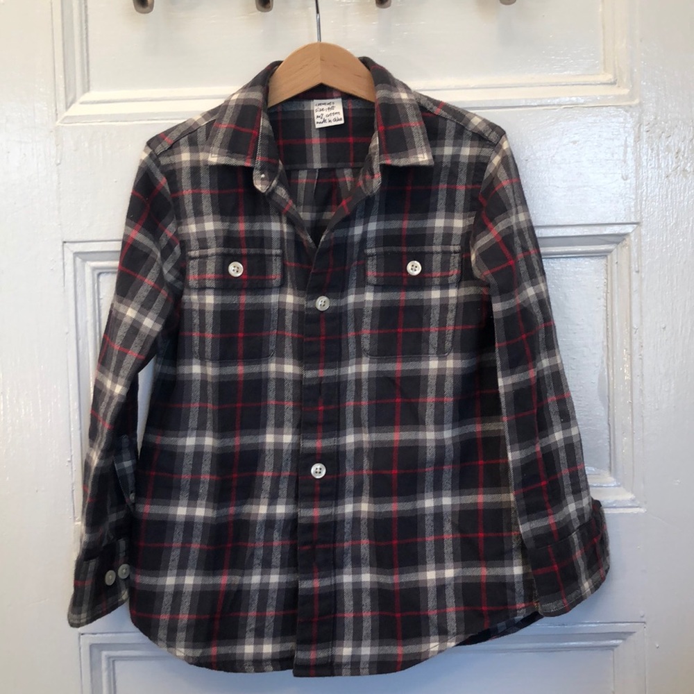 Crewcuts plaid flannel button down